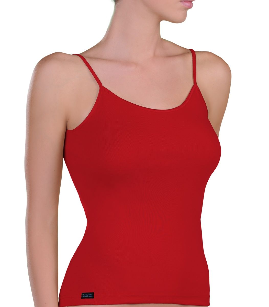 Camisole, Satin shoulder strap, red