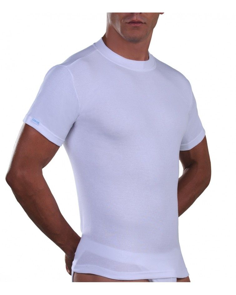 T-Shirt, crew neck, Cotton, white
