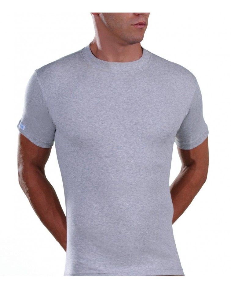 T-Shirt, Melange, Grey