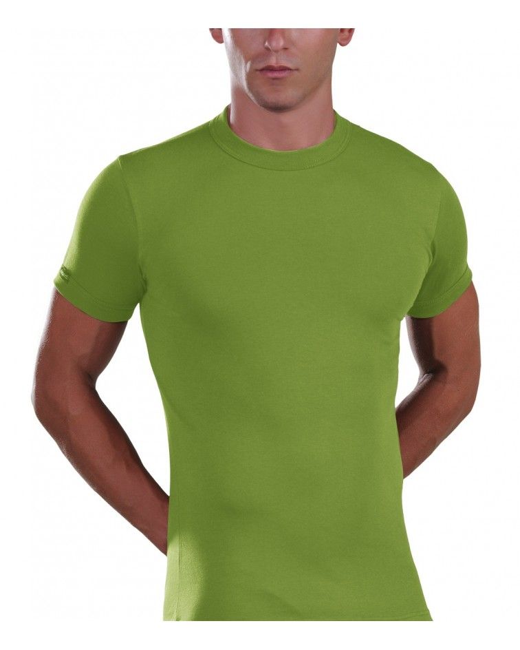 Men, T-Shirt, Elastic, green