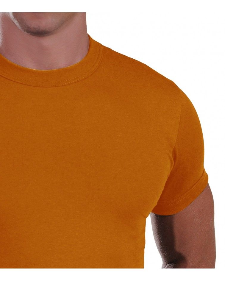Men, T-Shirt, Elastic. orange detail