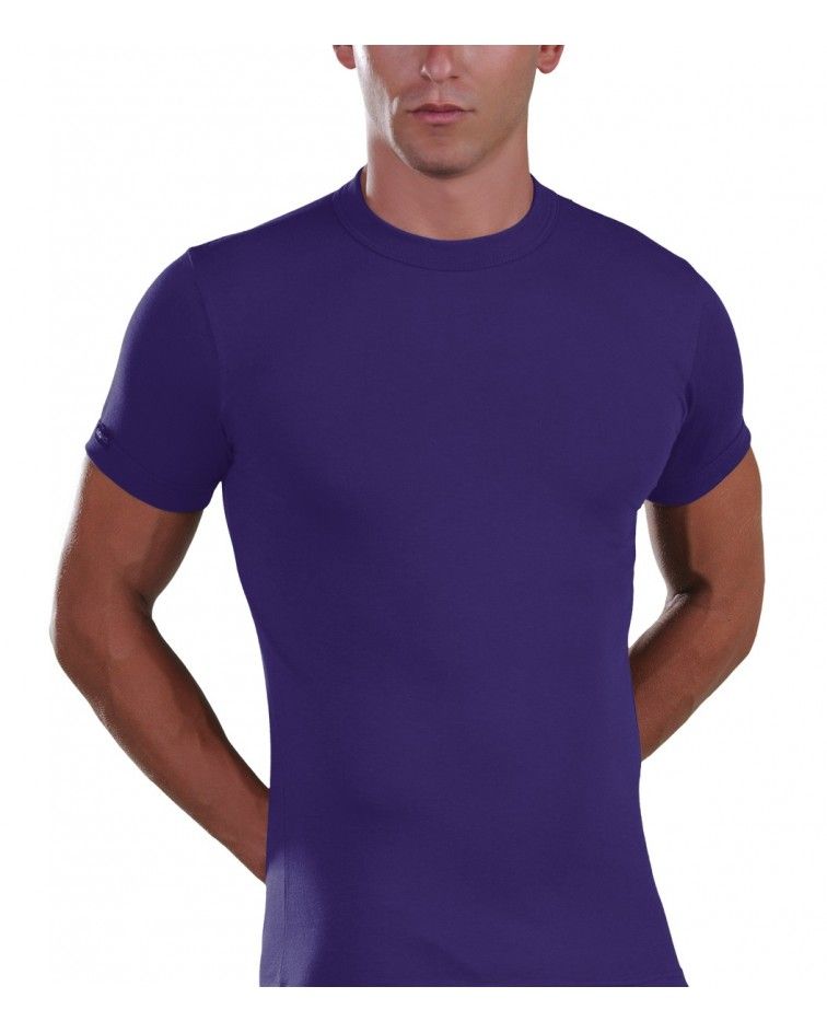Men, T-Shirt, Elastic, purple