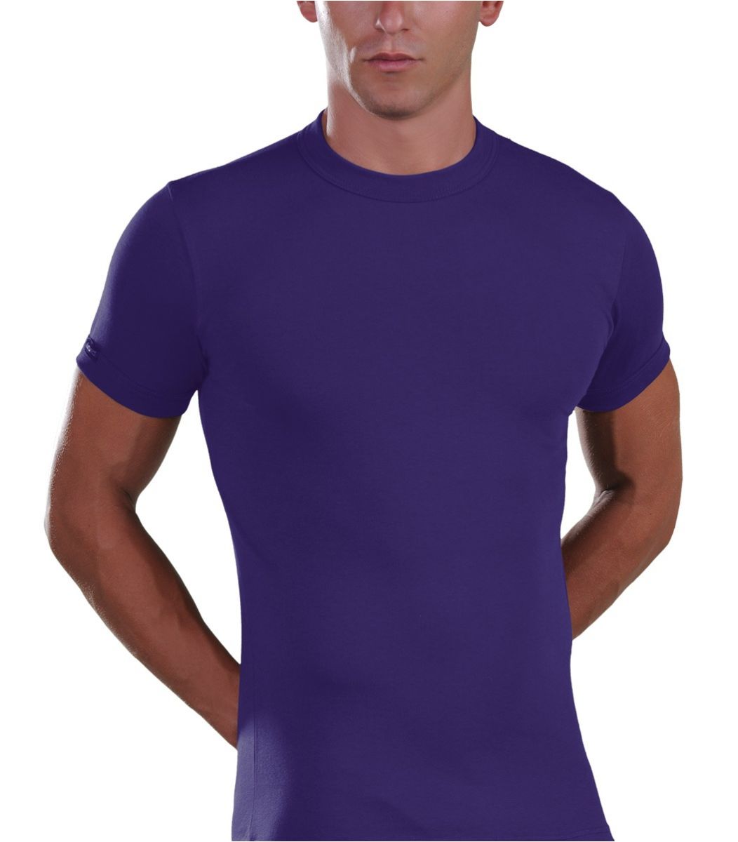 Men, T-Shirt, Elastic, purple