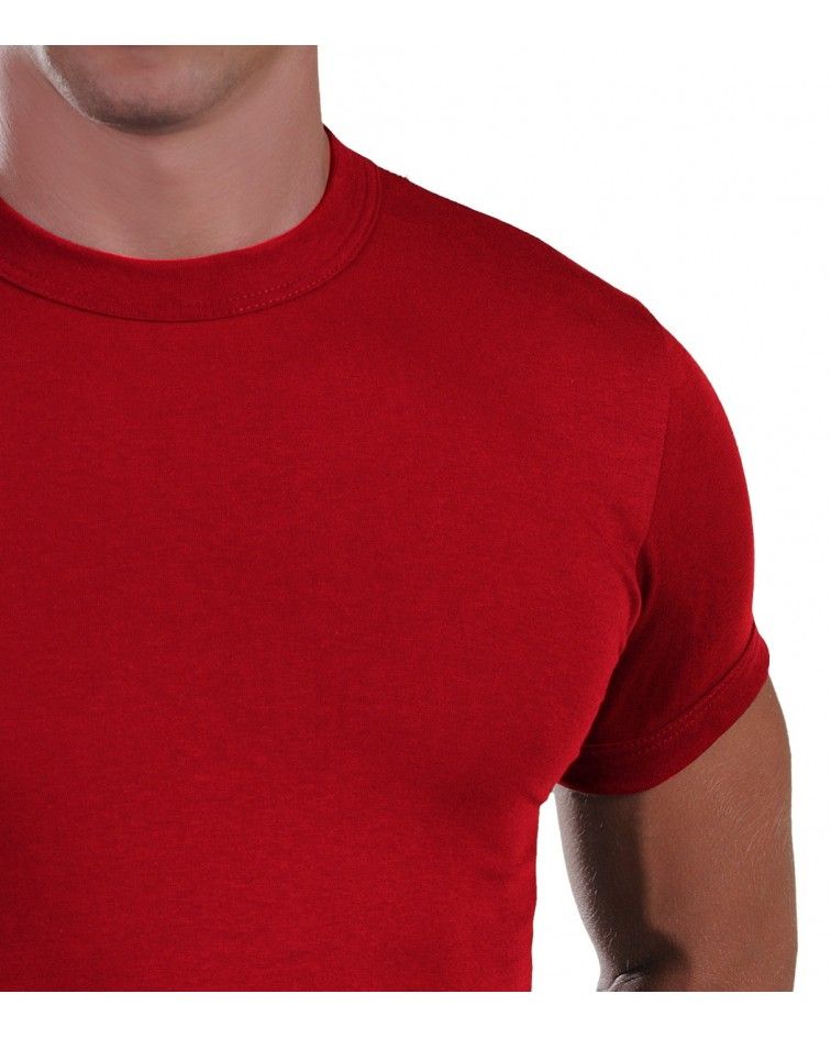 Men, T-Shirt, Elastic, red detail