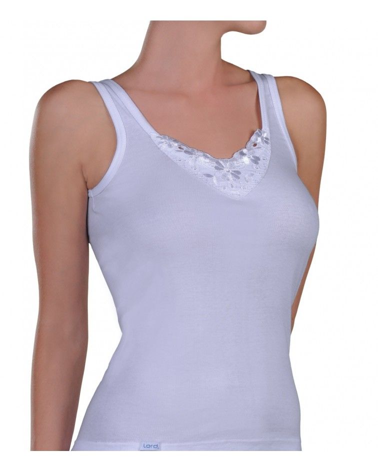 CAMISOLE, MOTIF, white