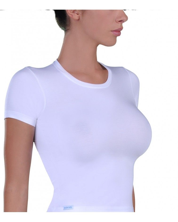 T-Shirt, micromodal, white