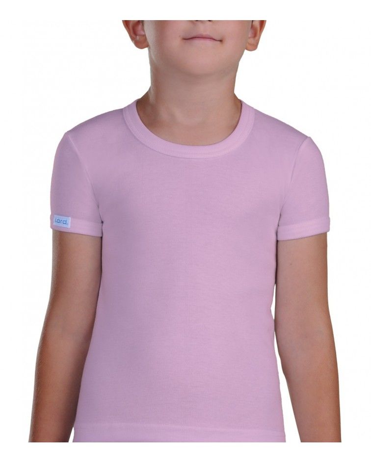 T-Shirt, Open neck, pink