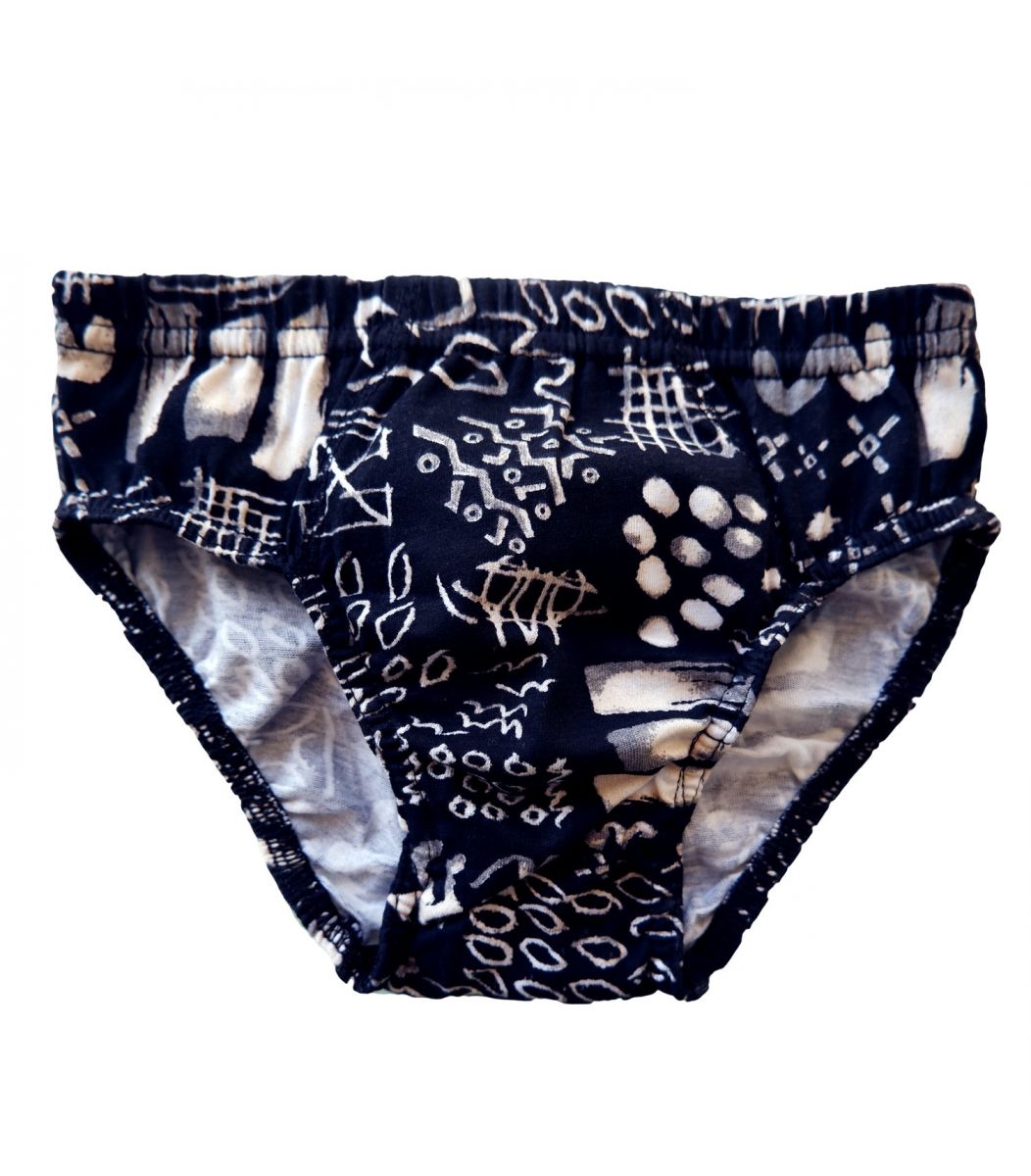 Boys Brief Printed, black
