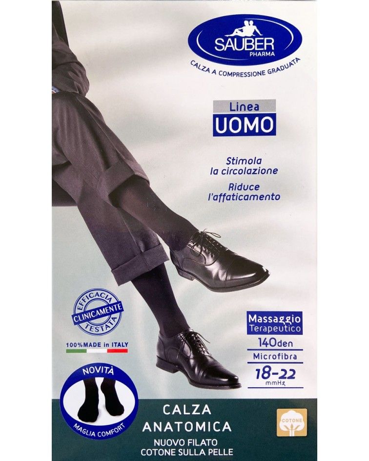 Sauber Socks leveled compression 18-22mmHg, cotton