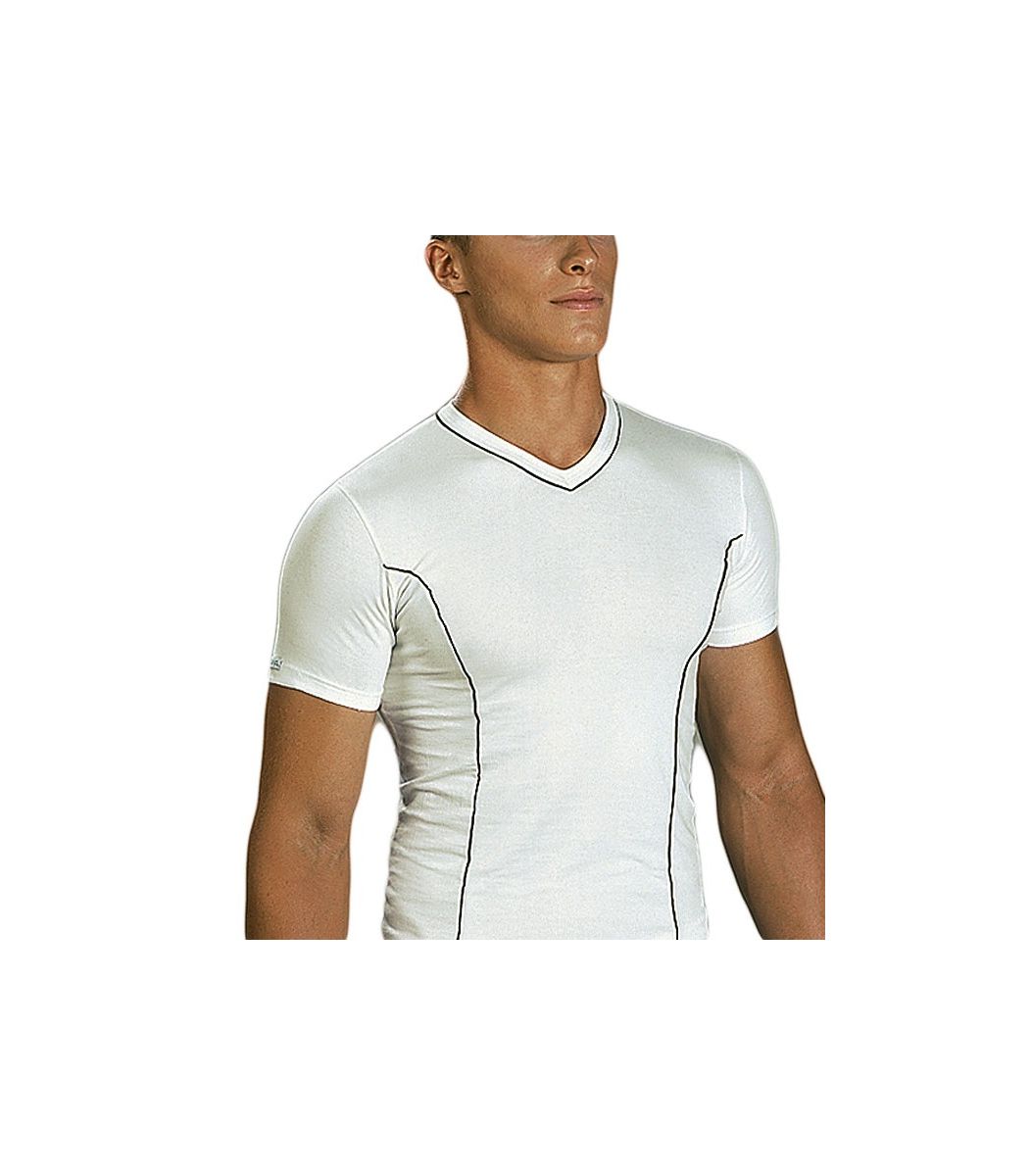 T-Shirt, V, Stripe, Small-Medium