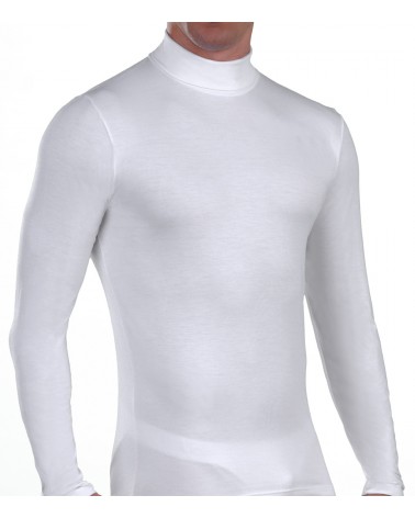 Men turtle neck, Long Sleeve, white