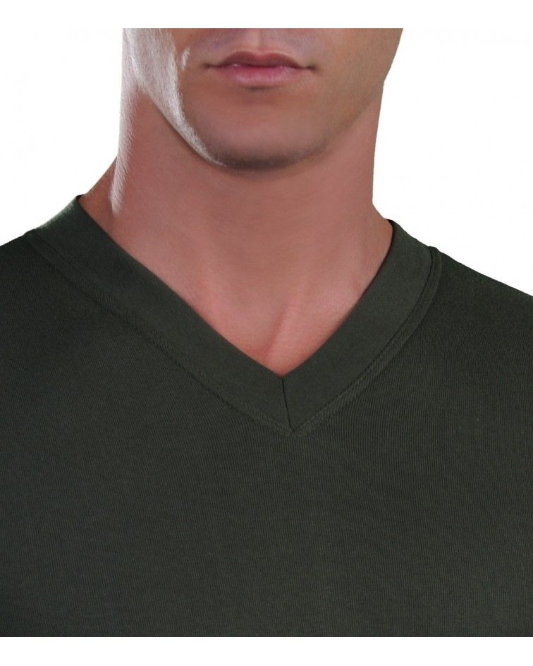 T-Shirt Long Sleeve, V Neck
