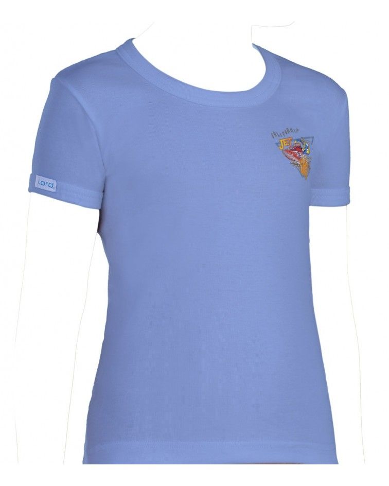 T-Shirt, Print, light blue