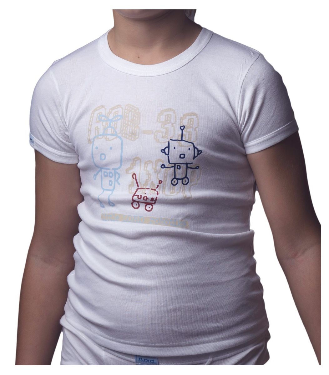 T-Shirt, Cotton, Robots
