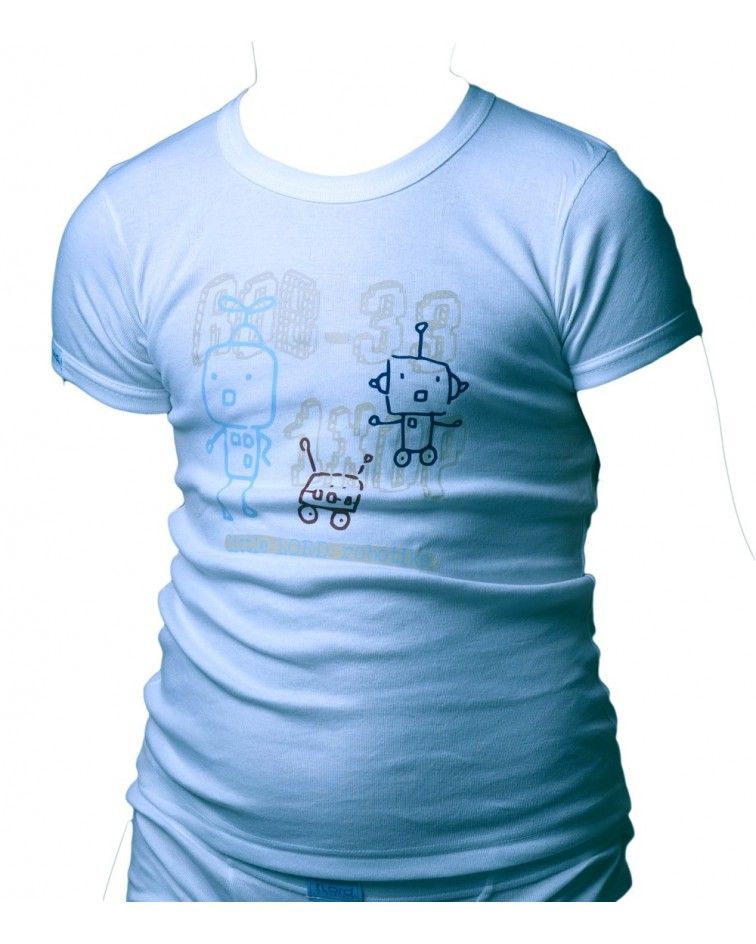 T-Shirt, Cotton, Robots
