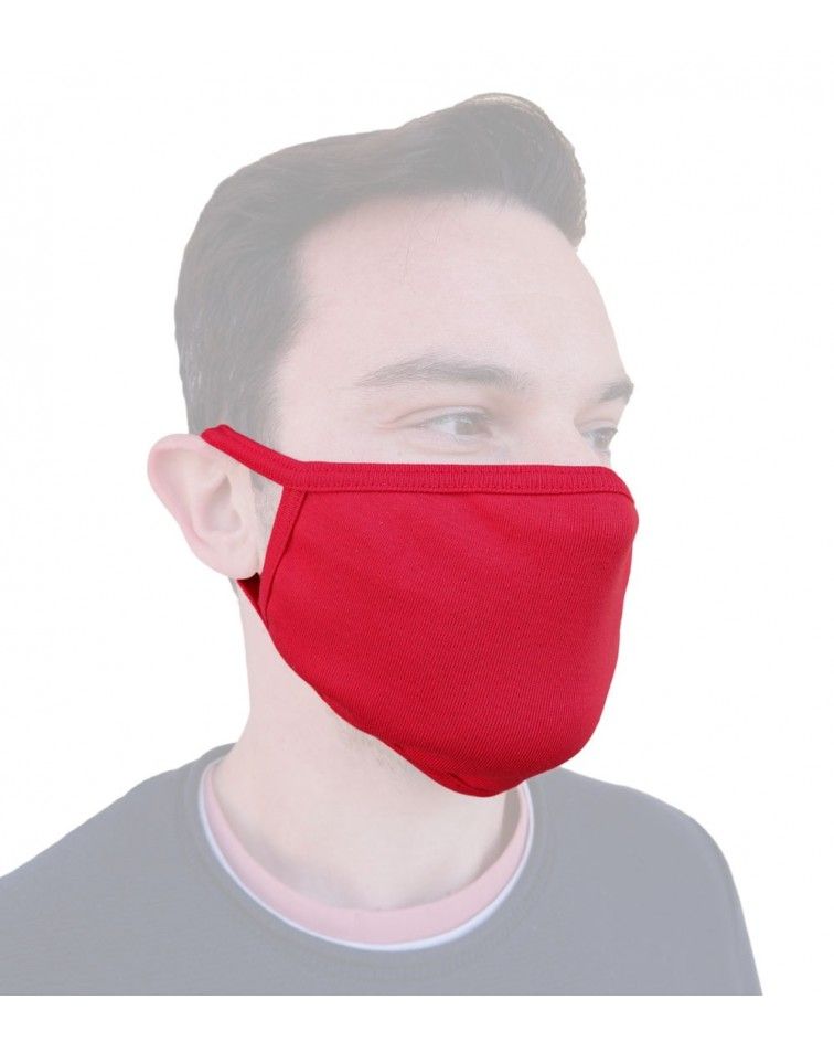 Μάσκα προστασίας υφασμάτινη, κόκκινη