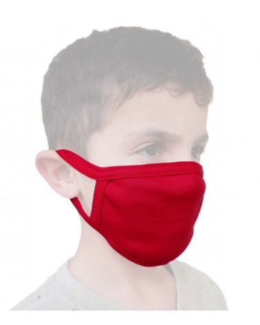Children Cotton General use Mask, red