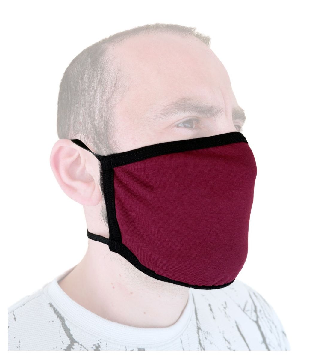 Professional Cotton reusable protection Mask with rubber band, cherry