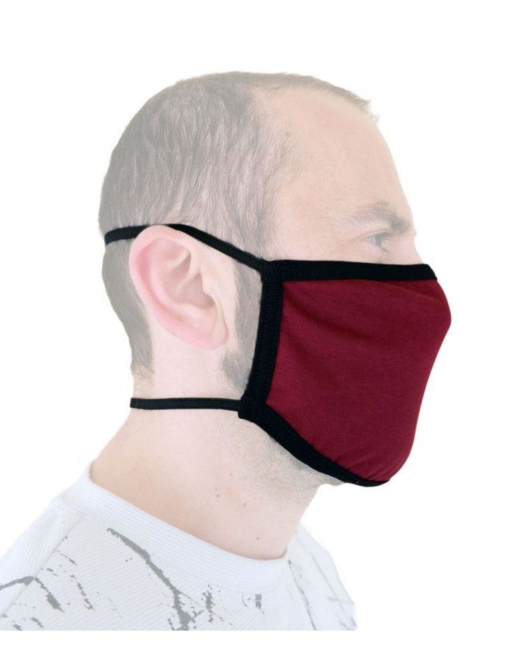 Professional Cotton reusable protection Mask with rubber band, cherry