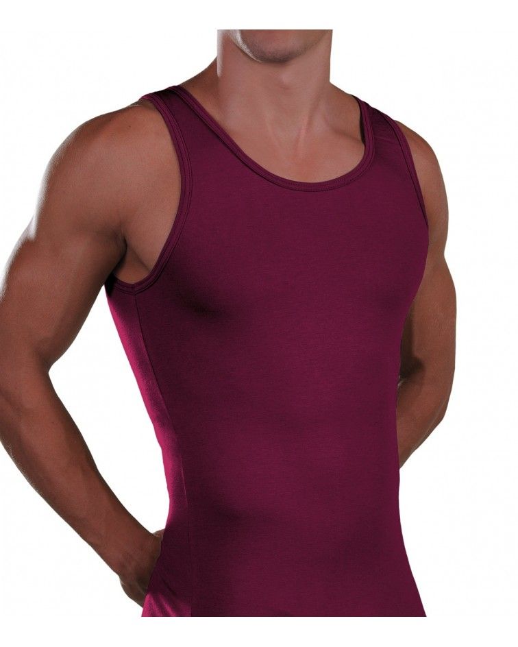 Men Tank Top, Cotton-Elastan