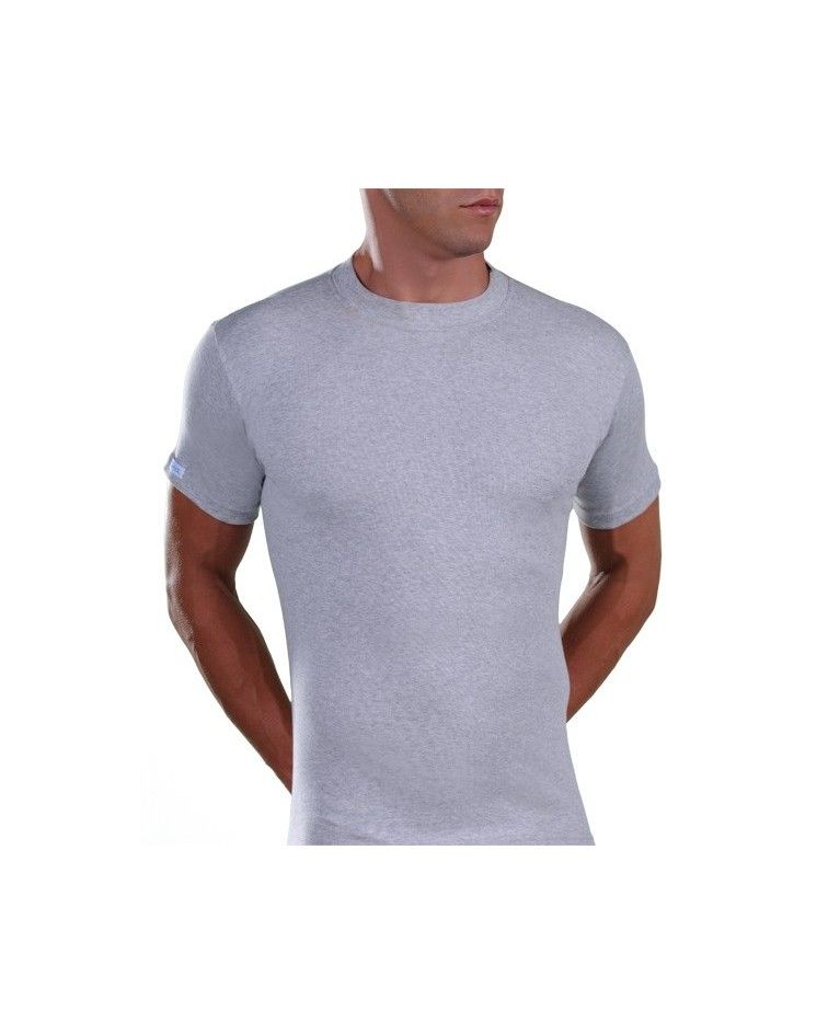 Men, T-Shirt, Elastic, grey melanze