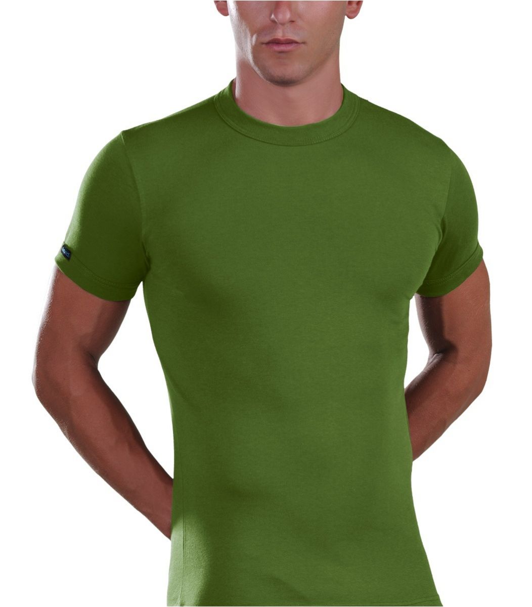 T-Shirt, crew neck, green