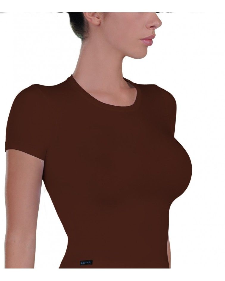 T-Shirt, micromodal, brown