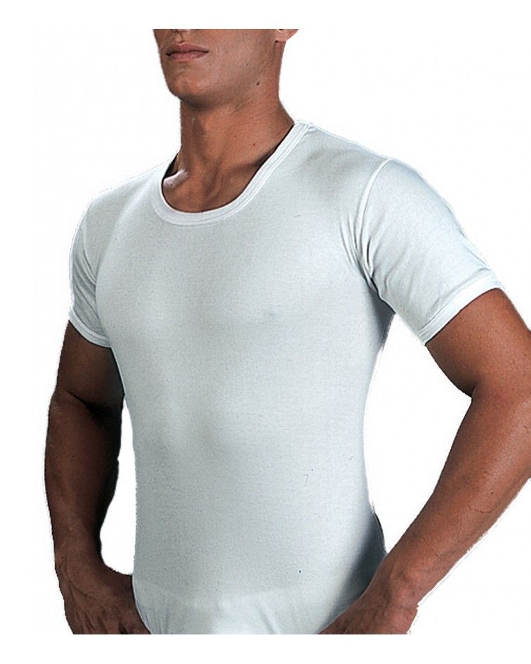 Open Neck T-Shirt, xlarge size, white