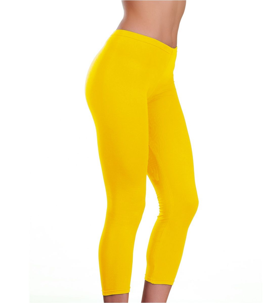 Collant under knee, yellow