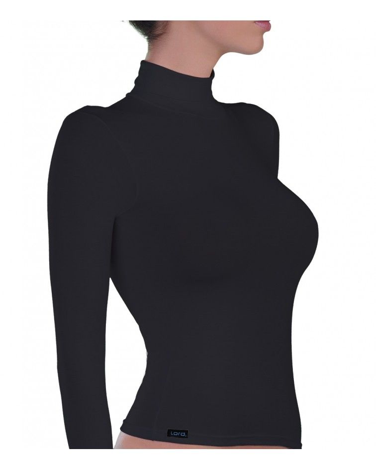 Long Sleeve, Turtle Neck, white