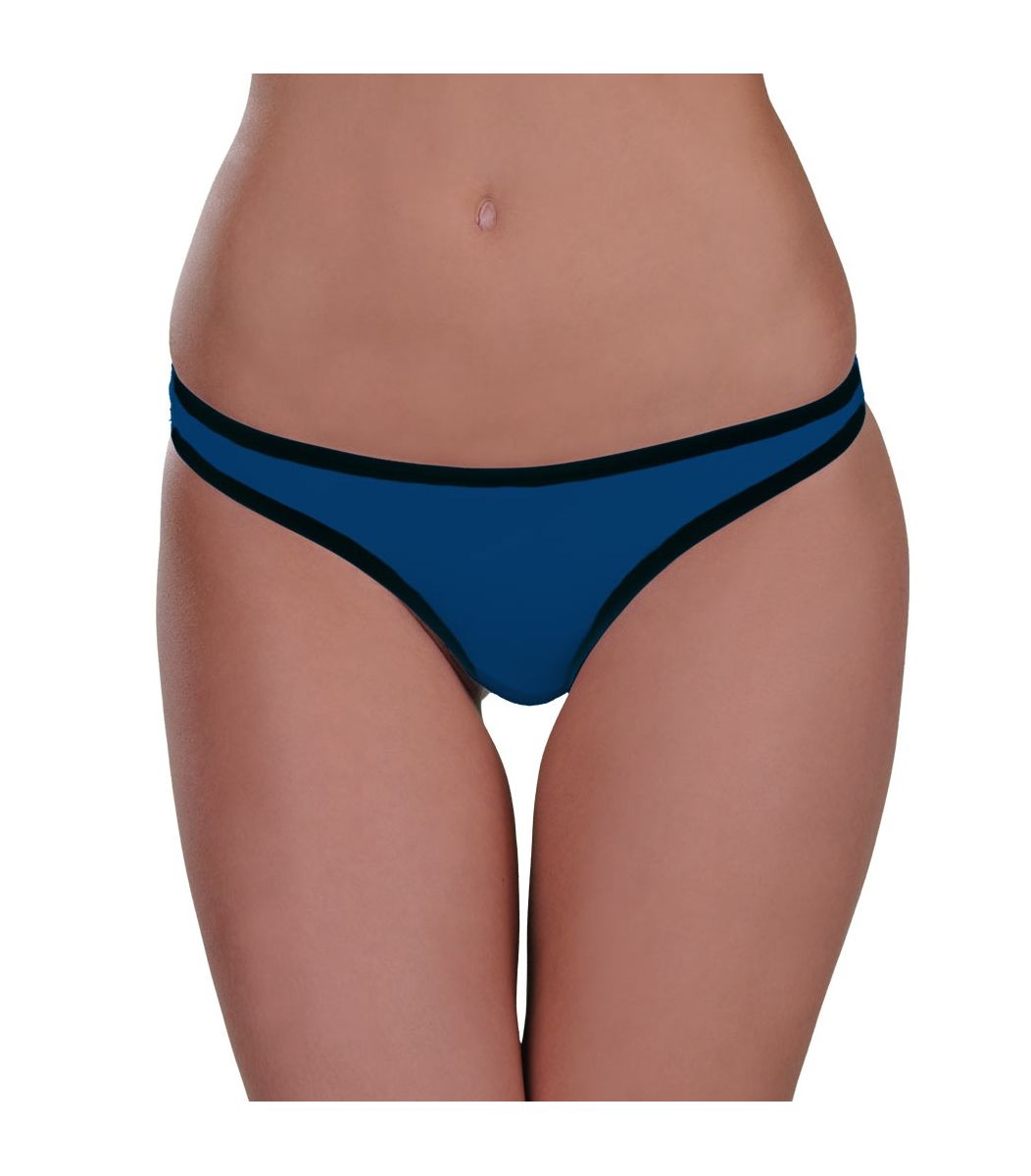 Women Panty, string, blue opal