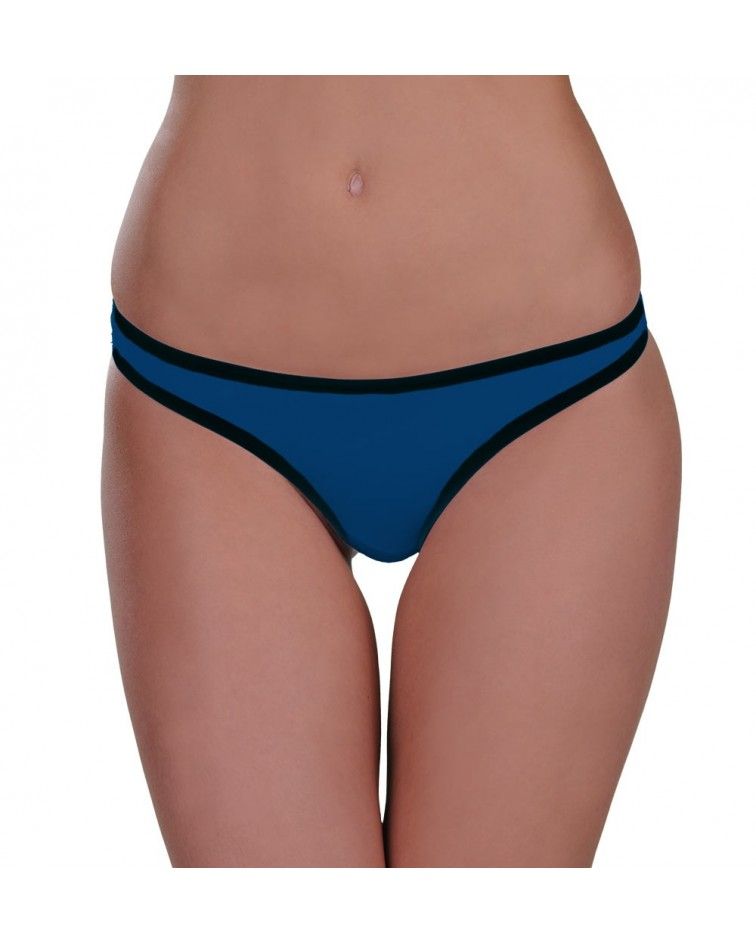 Women Panty, string, blue opal
