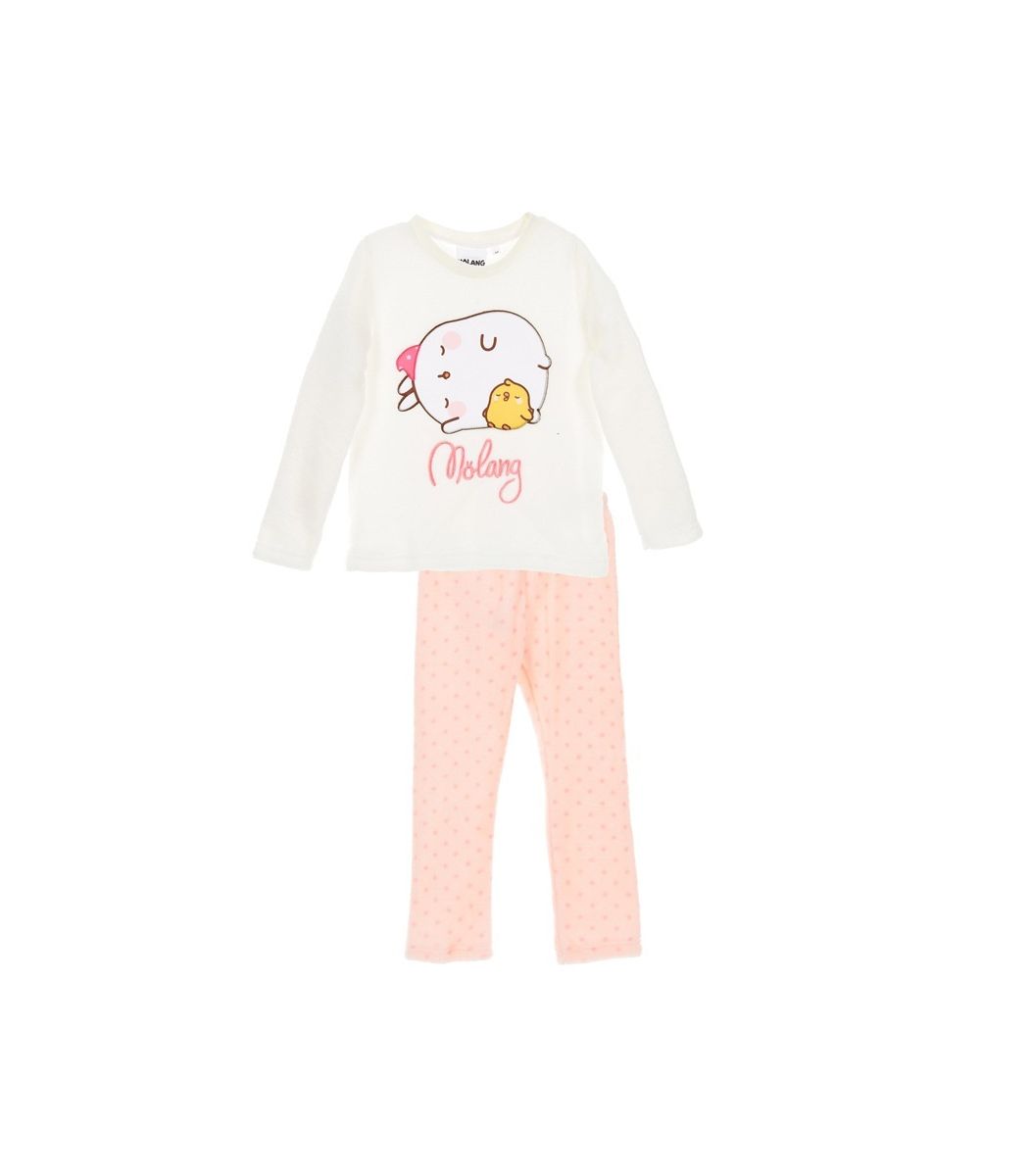 Κοριτσιών Πιτζάμα χειμερινή fleece, Molang, κρεμ