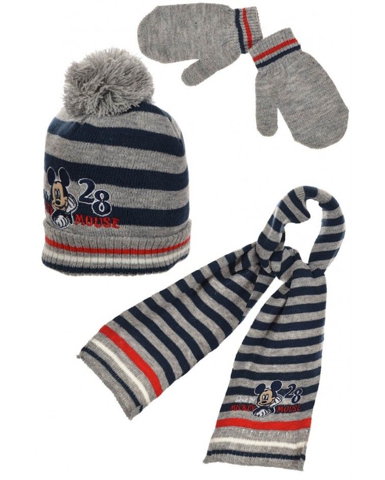 Disney Set, hat, pair of gloves and a scarf