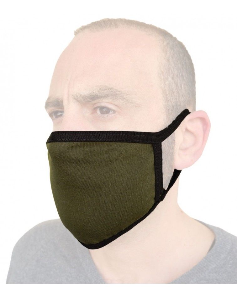 Professional Cotton reusable protection Mask, khaki