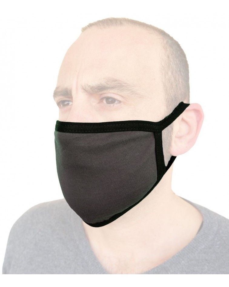 Professional Cotton reusable protection Mask, charcoal