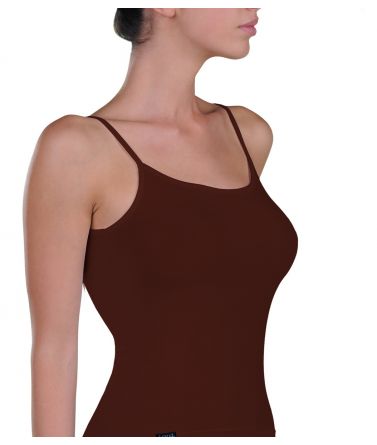 Camisole, micromodal, brown