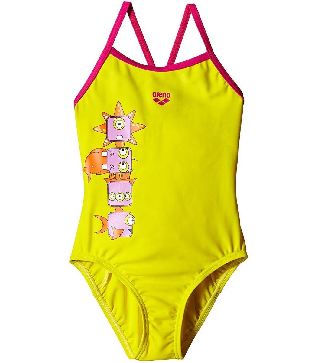 Arena Girl Swimwear Kg Gill Kids One Piece Color Pink Size 2yrs Old