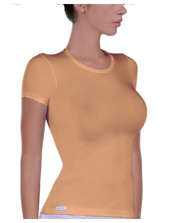 Women elastic T-Shirt, beige