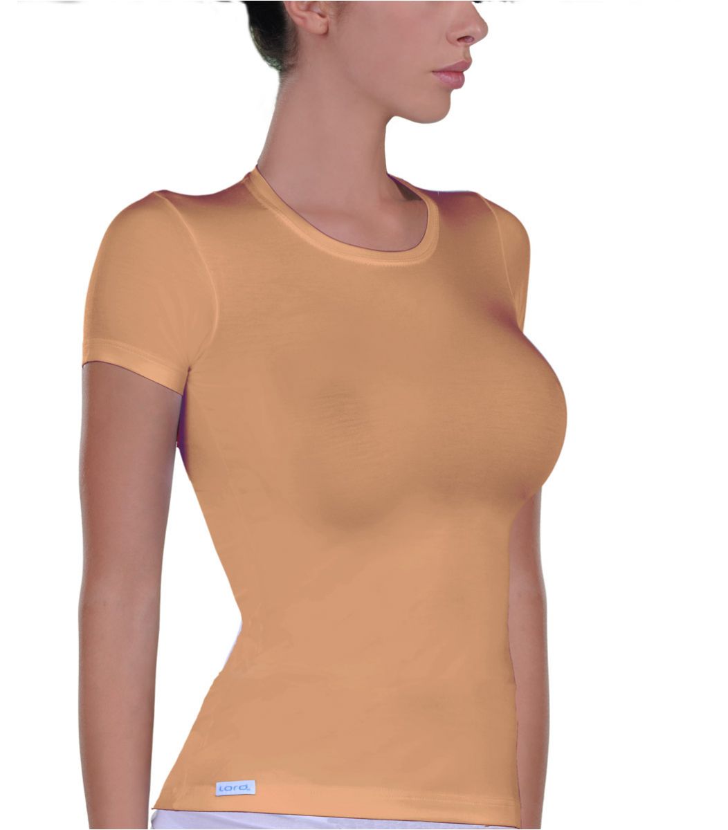 Women elastic T-Shirt, beige