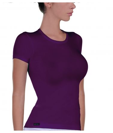 Women elastic T-Shirt, purple
