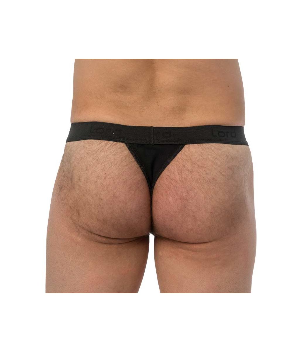Ανδρικό Tanga String, μαύρο πίσω 1611