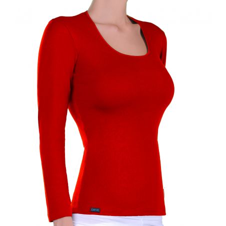  Long Sleeve T-Shirt Lord Lord Women sleeve, neck satin 890-6