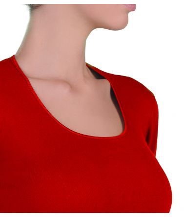  Long Sleeve T-Shirt Lord Lord Women sleeve, neck satin 890-16