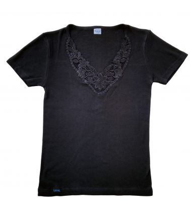 Lord women T-Shirt with lace Lord - 1