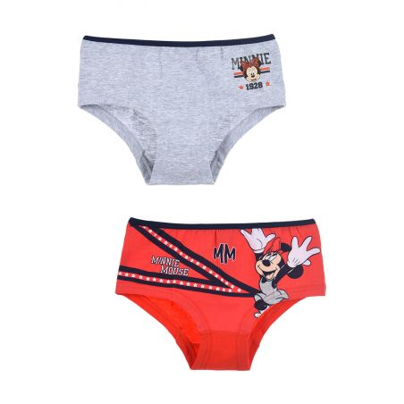 Disney Set 2 παιδικά κυλοτάκια Minnie Mouse, βαμβακερά Sun City - 3