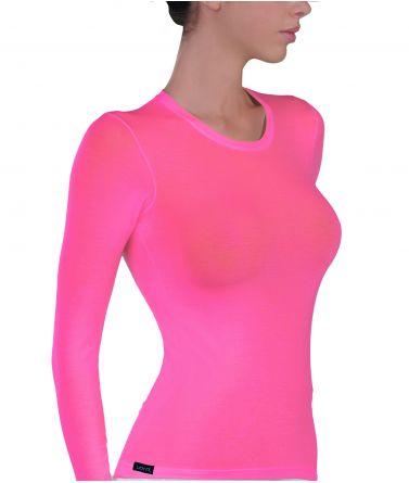 Γυναικεία Φανέλα μανίκι, ελαστική, φούξια