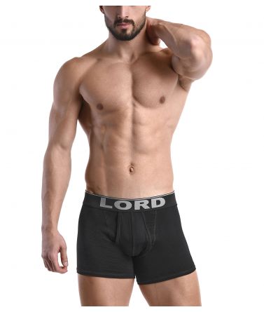 Lord Ανδρικό boxer, άνοιγμα, ελαστικό, μαύρο
