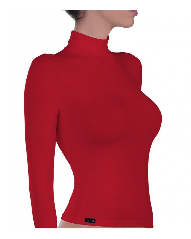 Long Sleeve, Turtle Neck, white