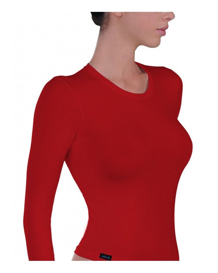 Long Sleeve, micromodal, red
